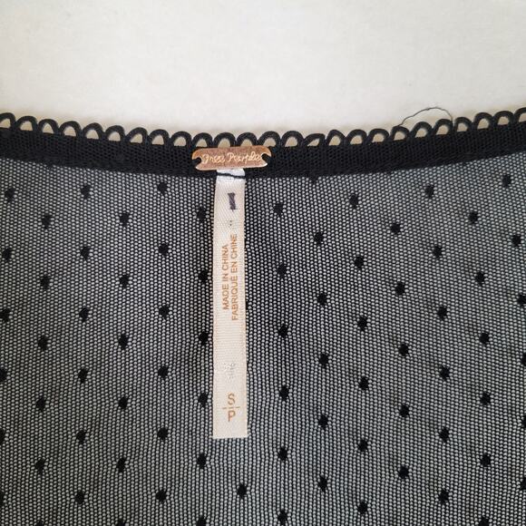 Free People Womens Parker Patchwork Velvet Sheer Maxi Dress Size Small Black - Picture 5 of 10